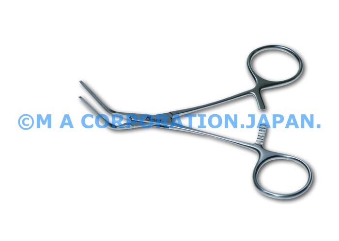 70035-04A Cooley Blood  Vessel Clamp  # 4 cvd 13.5cm  Angle