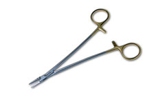 Hegar Vascular Ndle Holder delicate 14cmTC 0.3mmTip