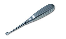 Bruns-Circuiar Bone Curette 17cm, Fig.1 7mm