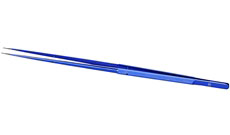 Micro ring tip forceps, Tungsten carbide coated tips,1.0mm ring tips, Round handle, 21cm