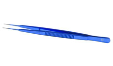Gerald Tissue forceps, Tungsten carbide coated tips, Straight,1.0mm ring tips, 18cm