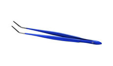 Cushing forceps, 1.4mm serrated tips, Angled, 18cm