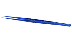 Tissue Forceps, 0.4mm 1x2teeth, 7mm platform,21cm