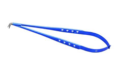 Potts Style Scissors, Flat handle, Short fine blades, 90 deg, 17.8cm