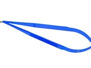Jacobson Micro Scissors, Flat handle, Fine blades, V-neck, 125°angle, 16.5cm