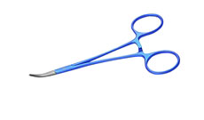 Halstead mosquito forceps, Curved, 1x2teeth,12.5cm