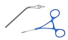 Castaneda pediatric clamp, 50deg angled jaw, 13.5cm