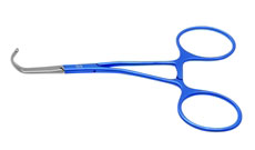 DeBakey pediatric clamp, Slightly angled shanks, 9mm jaw,10.5cm