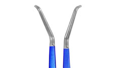 Micro kitzmiller  clamp, Straight shanks, Right angled jaw,11cm