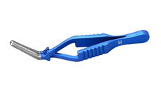 DeBakey-Diethrich Bulldog clamp, Cross-action, Atraumatic tips, Tension 180gms, Angled, 2x15mm jaw, 5.7cm