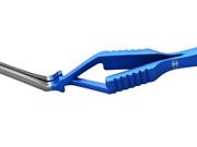 Diethrich Bulldog clamp, Cross-action, Serrated tips, tension 80gms angled, 2 x 15mm jaw, 4.7cm