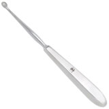 Bone Curette oval W/ H/Handle  20cm  No.4