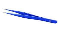 Jewelers Forceps, 3# Straight, 0.08 x 0.04mm tips, 11cm