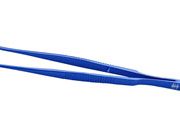 Nugent Forceps, 1.2mm tips, Tungsten carbide coated tips, Angled, 10.8cm