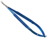 Plascic Scissors, 0.35mm 13mm sharp blades, curved, R/H, 141mm