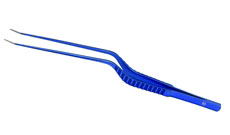 Yasargil bayonet forceps, Angle up,1.0mm tips, 23cm