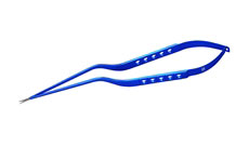 Malis Bayonet Scissors, Fat handle, Straight, Fine tenotomy tips, Serrated upper blade, 23cm