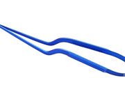 Rhoton Needle Holder, Bayonet style, Tungsten carbide coated tips, Round handle, 0.9mm tips,Working distance 95mm, With lock,  straight, 23cm