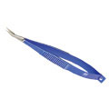 Beaupre cilia forceps,bullet nose style,angled, 104mm