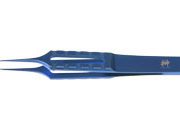 Tying forceps, straight, with 6mm  platforms, 85mm